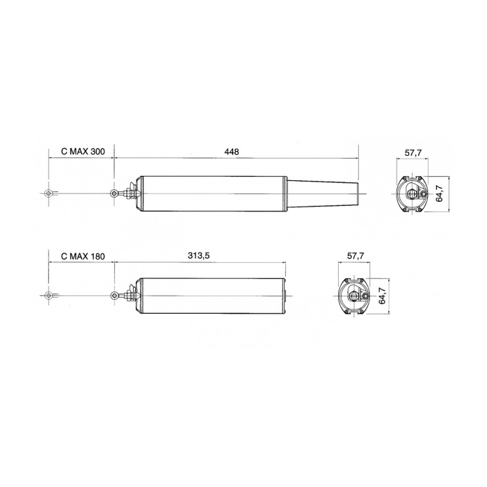 Штоковый электропривод APRIMATIC ST450 230V 