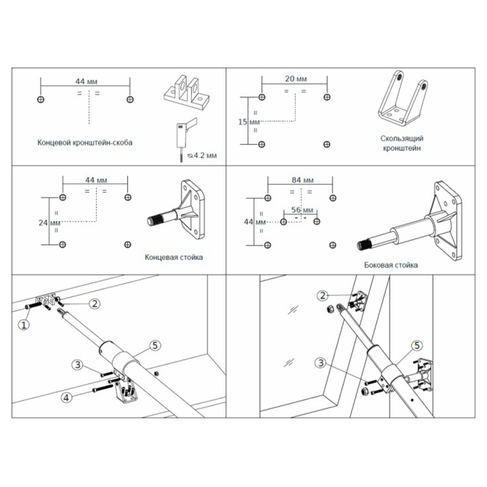Штоковый электропривод GTI K10D тандем 24V 