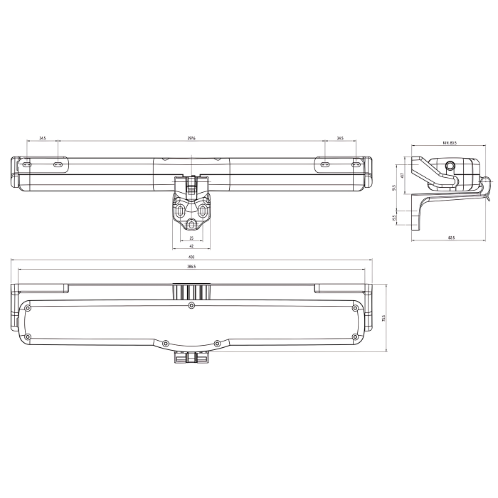 Цепной электропривод NEKOS SYNCRO KATO 230 V/ 24 V