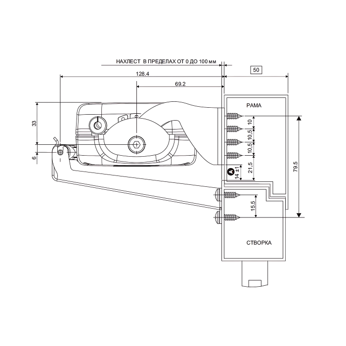 Цепной электропривод TOPP C40 230V/24V