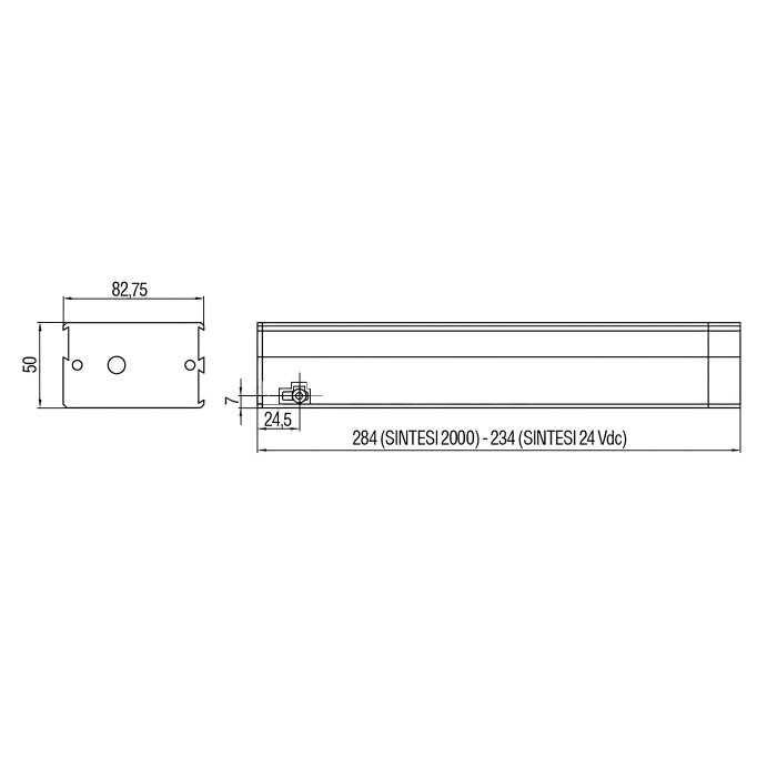Цепной электропривод UCS SINTESI 2000 - MAXBAR Smart 230V