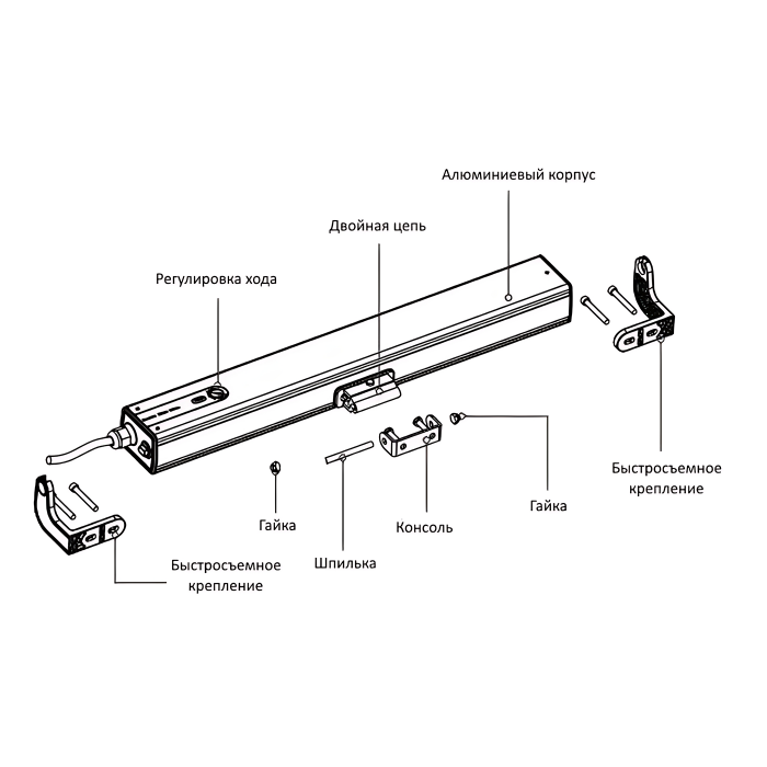 Цепной электропривод WI-MATIC AM56-D250 24V