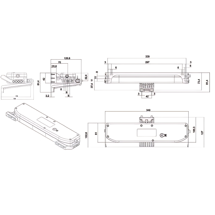 Цепной электропривод APRIMATIC O2M 230V/24V